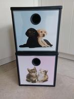 Stapelbare opbergdozen kittens & puppy's opbergbox, Ophalen of Verzenden, Zo goed als nieuw, Overige typen