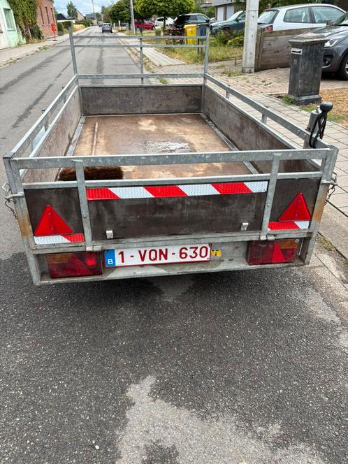 Enkelas aanhangwagen L2,55m  B1,30m, Auto diversen, Aanhangers en Bagagewagens, Gebruikt, Ophalen