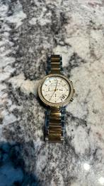 Horloge Michael Kors Goud/ Zilver, Bijoux, Sacs & Beauté, Montres | Femmes, Autres matériaux, Autres marques, Or, Avec strass