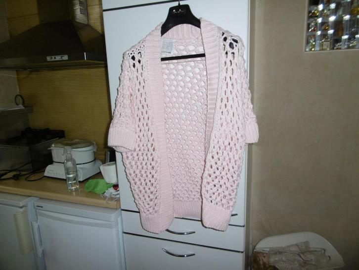 kledij dames, trui,  rose, "leeandme" 55% katoen, Kleding | Dames, Truien en Vesten, Zo goed als nieuw, Wit, Ophalen of Verzenden