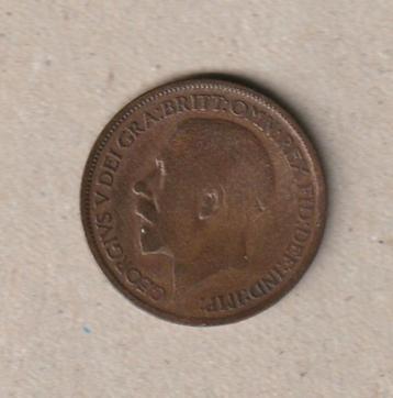 UK : 1 pièce de 1/2 penny (utilisée) : 1919 (George V)