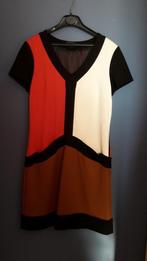 Herfst kleedje multicolor, Maat 38/40 (M), Oranje, Ophalen of Verzenden, Knielengte