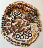 Lot de 360 perles brunes et ambre, Hobby & Loisirs créatifs, Fabrication de Perles & Bijoux, Perle, Enlèvement ou Envoi, Neuf