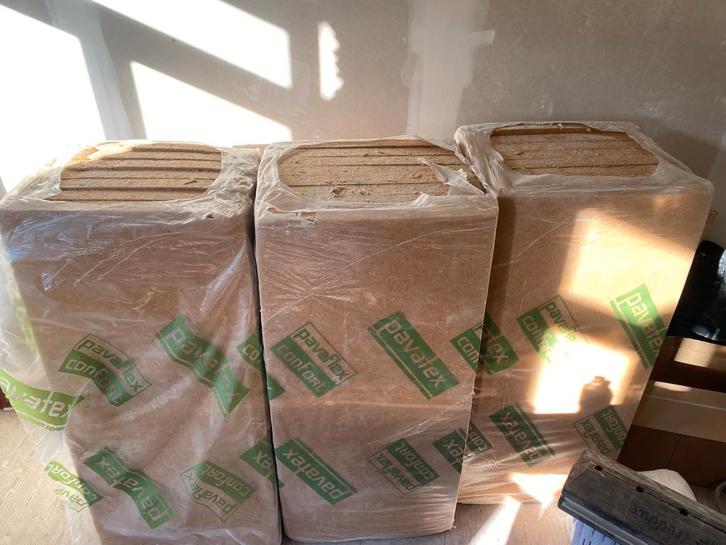 Isolatie Pavaflex houtvezel, Doe-het-zelf en Bouw, Isolatie en Afdichting, Nieuw, Muurisolatie, Dakisolatie, Overige materialen