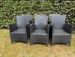 6 tuinstoelen met zitkussens, Ophalen, Gebruikt, Kunststof