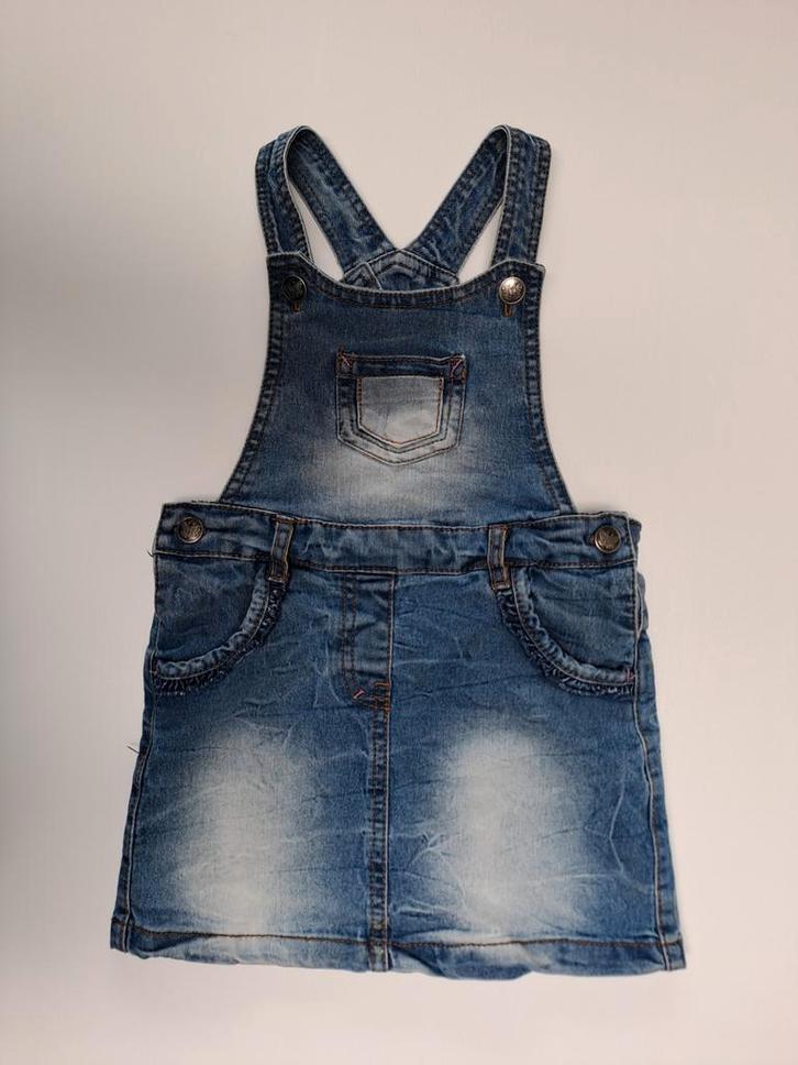 Mt 92 Denim roksalopette, Kinderen en Baby's, Kinderkleding | Maat 92, Zo goed als nieuw, Meisje, Jurk of Rok, Ophalen of Verzenden