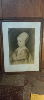Gravure van een oud kind,Auguste Danse,1898,58x76,n587, Antiek en Kunst, Ophalen