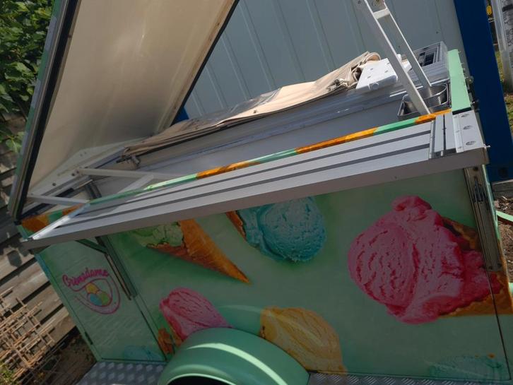 Openklapbaar Ijskar aanhangwagen, Zakelijke goederen, Horeca | Food, IJs, Ophalen
