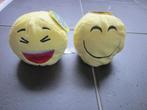 2 nieuwe Beanie ball smiley/emoji knuffels met etiket, Kinderen en Baby's, Speelgoed | Knuffels en Pluche, Nieuw, Overige typen