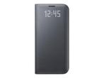 Etui Original Samsung LED View Noir pour Galaxy S7 Edge, Nieuw, Overige modellen, Frontje of Cover, Ophalen