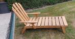 Chaise longue Teck (3 positions), Tuin en Terras, Ligbedden, Ophalen, Nieuw, Teakhout, Verstelbaar