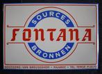 metalen reclamebord FONTANA-BRONNEN (Maarke) - 1955, Ophalen of Verzenden, Zo goed als nieuw, Reclamebord