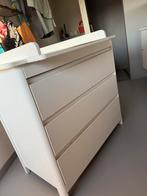 Luiertafel/commode met drie lades en bladvergroter, Ophalen, Gebruikt, 100 tot 150 cm, Rustiek