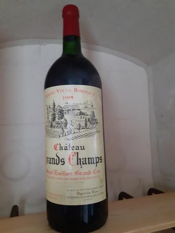 1 magnum fles rode wijn château grands champs 1995 1999