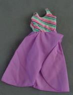 1984 vintage Mattel BARBIE FUN FASHIONS 2088 paars jurk purp, Verzamelen, Poppen, Gebruikt, Ophalen of Verzenden