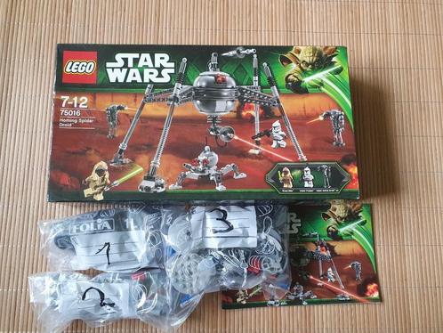 Lego Star Wars 2013 Homing Spider Droid 75016, Kinderen en Baby's, Speelgoed | Duplo en Lego, Gebruikt, Lego, Complete set, Ophalen of Verzenden