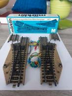 Marklin 5137 Ho elektrische schakelaar paar, Wisselstroom, Rails, Ophalen of Verzenden, Zo goed als nieuw