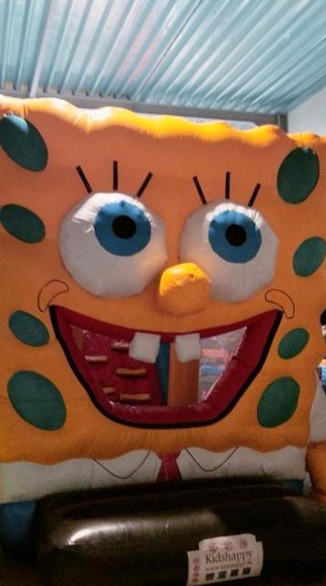 Springkasteel / stormbaan Spongebob  beschikbaar voor biedingen