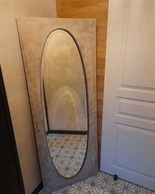 Superbe ancienne porte relookée en miroir, Maison & Meubles, Accessoires pour la Maison | Miroirs, Comme neuf, Enlèvement ou Envoi