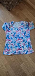 Dames t shirt, Ophalen, Gedragen, Blauw