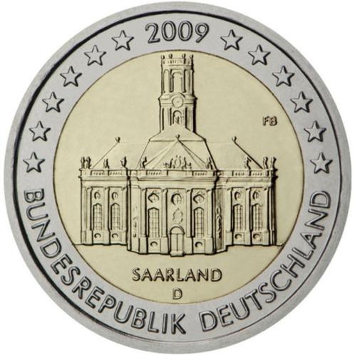 2 euro, €2 Duitsland 2009 letter F en letter G, Postzegels en Munten, Munten | Europa | Euromunten, Losse munt, 2 euro, Duitsland