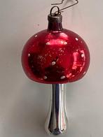 antieke glazen retro paddenstoelkerstbal/ornament jaren '50, Diversen, Kerst, Ophalen, Gebruikt