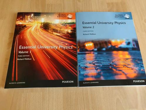 Essential university physics volume 1&2, Boeken, Studieboeken en Cursussen, Zo goed als nieuw, Ophalen of Verzenden