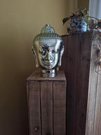 Sierlijk boeddha hoofd in grijs gerookt glas, Enlèvement ou Envoi, Utilisé