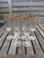 6 champagneglazen, Ophalen of Verzenden, Gebruikt