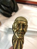 Bronzen notenkraker 2 zijdige pierrot, Ophalen of Verzenden, Brons