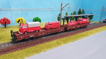 Märklin H0 2 wagons met elk 2 wagens beschikbaar voor biedingen