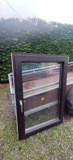 Pvc raam zwart, Doe-het-zelf en Bouw, Gevelraam of Ruit, 80 tot 120 cm, 120 tot 160 cm, Ophalen of Verzenden