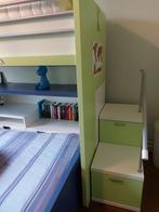 Luxe hoogslaper met extra bed (Italiaanse productie), Huis en Inrichting, Slaapkamer | Bedden, Ophalen, Verstelbaar, 90 cm, Zo goed als nieuw