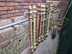 7 Gietijzeren palen / tuinpalen, 1.18 m boven de grond, Ophalen, Zo goed als nieuw