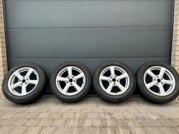 JANTES & PNEUS AUDI A4  M&S / 205 60 R 16 96 XL /, Neuf, Pneus et Jantes, 4 Saisons, Enlèvement ou Envoi