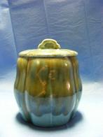 Mooie blauw-groene tabaks-pot, Ophalen of Verzenden