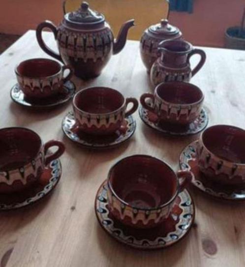 Service à café, service digestif Céramique Troyan Bulgarie, Antiquités & Art, Antiquités | Services (vaisselle) complet, Enlèvement