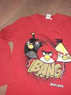 Maat 146 - Angry Birds - rode longsleeve, Enfants & Bébés, Vêtements enfant | Taille 146, Comme neuf, Chemise ou À manches longues