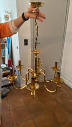 Koperen luster, Huis en Inrichting, Lampen | Kroonluchters, Ophalen, Gebruikt