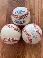 Set van 3 Rawlings ballen, Sports & Fitness, Baseball & Softball, Baseball, Enlèvement, Utilisé, Balle