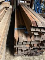 kastanje hekwerk 175 cm met azobé palen, Ophalen, Nieuw, Hout, Tuinhek