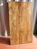 MANGO houten tafelbladen rechthoekig 1.60m en 1.80m lengte, Rechthoekig, Ophalen of Verzenden, Zo goed als nieuw