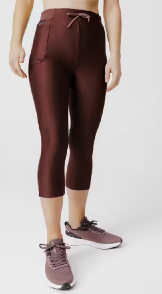 Hardlooplegging driekwart Decathlon, Kleding | Dames, Sportkleding, Zo goed als nieuw, Hardlopen of Fietsen, Maat 38/40 (M), Overige kleuren