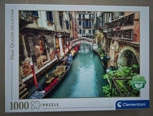 Puzzel Clementoni 1.000 st "Venice canal", Hobby & Loisirs créatifs, Sport cérébral & Puzzles, Comme neuf, Puzzle, 500 à 1500 pièces