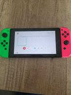 Console Nintendo Switch Rose/Vert + Housse +++++ impecc, Met 2 controllers, Ophalen of Verzenden, Zo goed als nieuw, Switch 2019 Upgrade