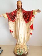 Heilig Hartbeeld met originele kleur 67 cm, Antiquités & Art, Antiquités | Objets religieux, Enlèvement