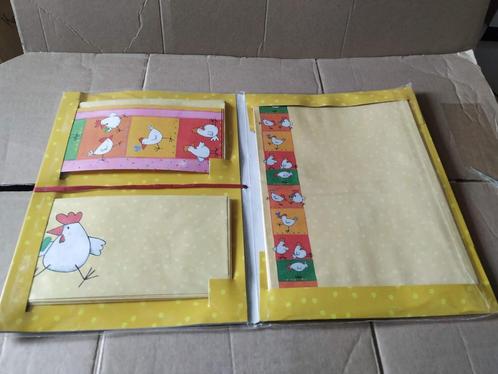 nieuw pakket fantasie briefpapier+bijhorende envelop in kaft, Diversen, Schrijfwaren, Nieuw, Ophalen of Verzenden