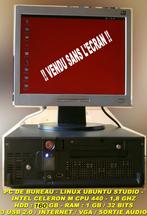 pc de bureau Linux Ubuntu Studio, Computers en Software, Ophalen, Gebruikt, HDD, Minder dan 4 GB