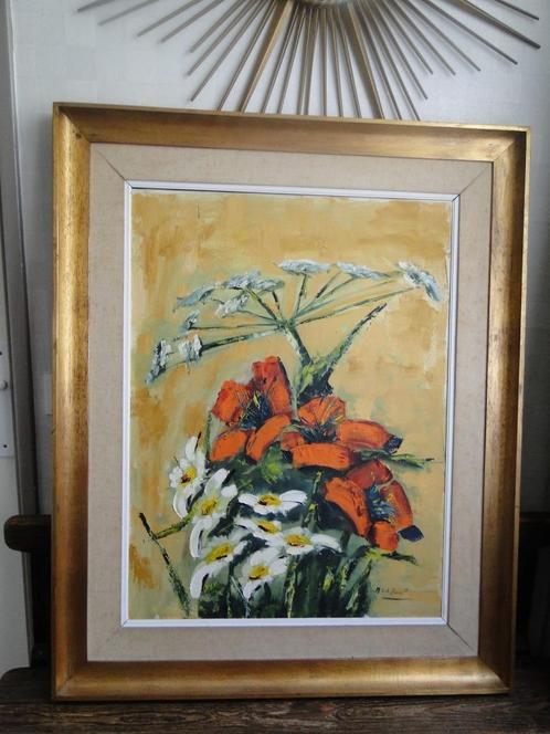 Peinture au couteau Annie Van de Boel peintre belge, Antiek en Kunst, Kunst | Schilderijen | Klassiek, Ophalen