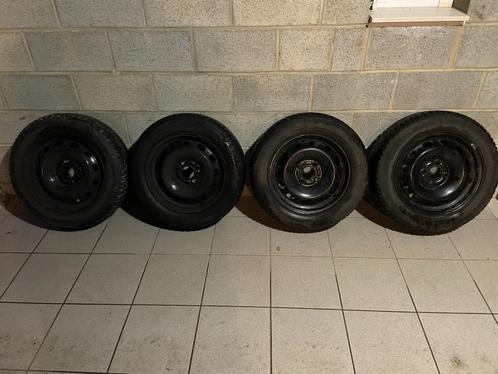 Kit Hiver 4 pneus 185/60/15 wintercontact (7mm), Auto-onderdelen, Banden en Velgen, Banden en Velgen, Winterbanden, 15 inch, 185 mm